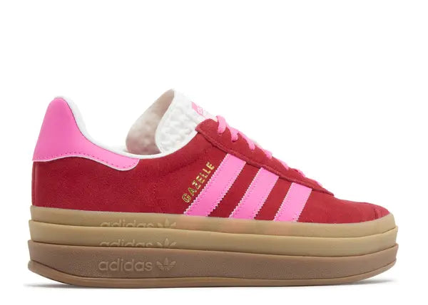 Adidas Gazelle Bold Collegiate Red Lucid Pink Back