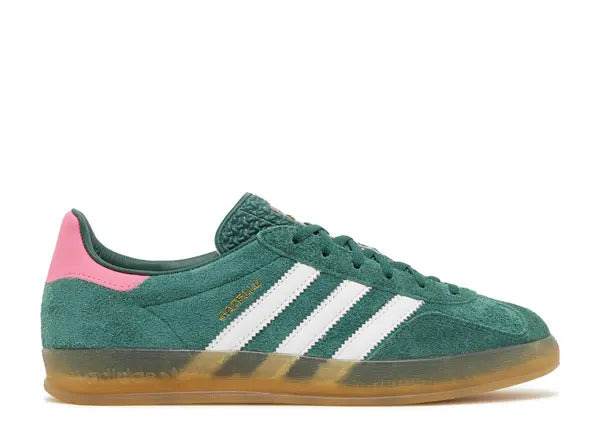 Adidas Gazelle Indoor Collegiate Green Lucid Pink Side