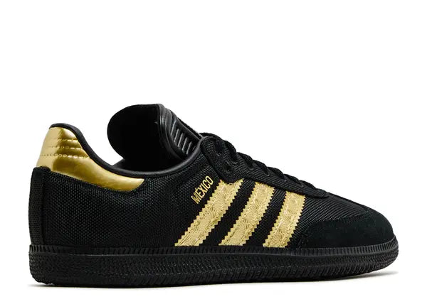 Adidas Samba OG Mexico Black Gold Metallic Back