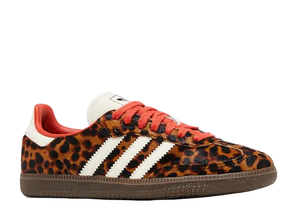 Adidas Samba OG Preloved Red Leopard Front