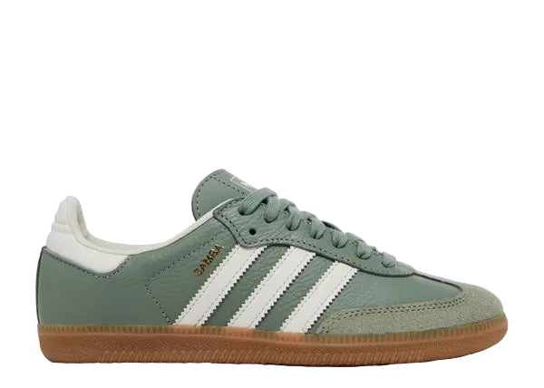 Adidas Samba OG Silver Green Side