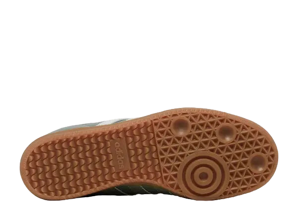 Adidas Samba OG Silver Green Bottom