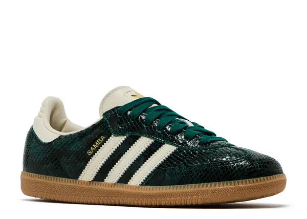 Adidas Samba OG Snakeskin Collegiate Green Front