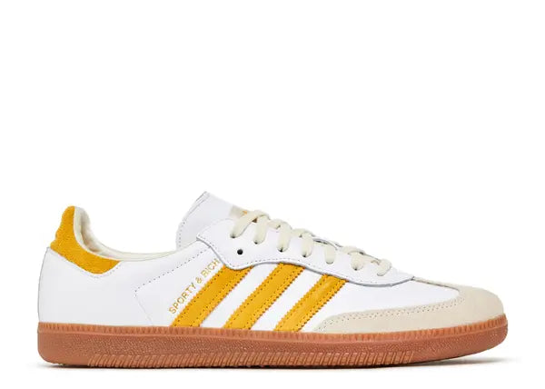 Adidas Samba Sporty & Rich White Bold Gold Side
