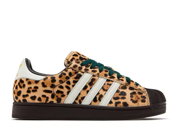 Adidas Superstar II Leopard Dark Brown Ivory Side