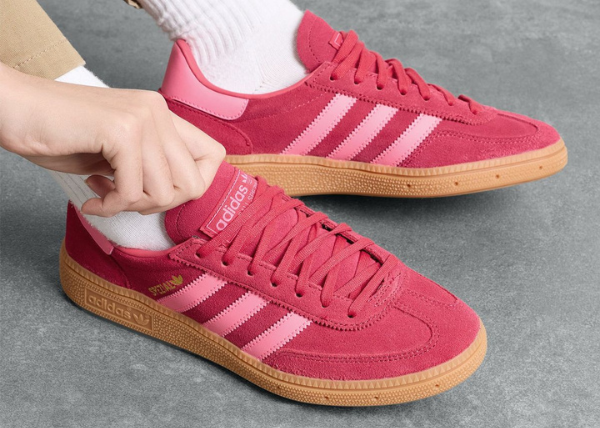 Adidas Handball Spezial Ruby Red Lucid Pink Gum (GS) Outfit