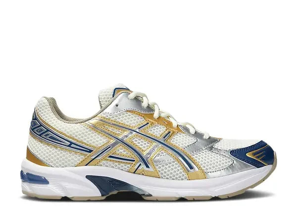 Asics Gel-1130 Cream Pure Silver Gold Blue Side