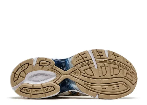 Asics Gel-1130 Cream Pure Silver Gold Blue Bottom