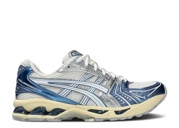 Asics Gel-Kayano 14 Cream Metallic Blue Side