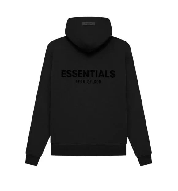 Fear of God Essentials Hoodie Limo Black Back
