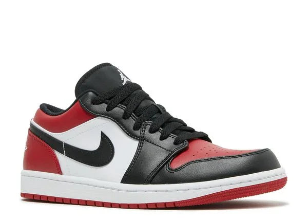 Jordan 1 Low Bred Toe Front