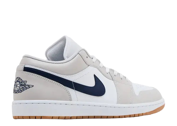Jordan 1 Low Midnight Navy Neutral Grey Back