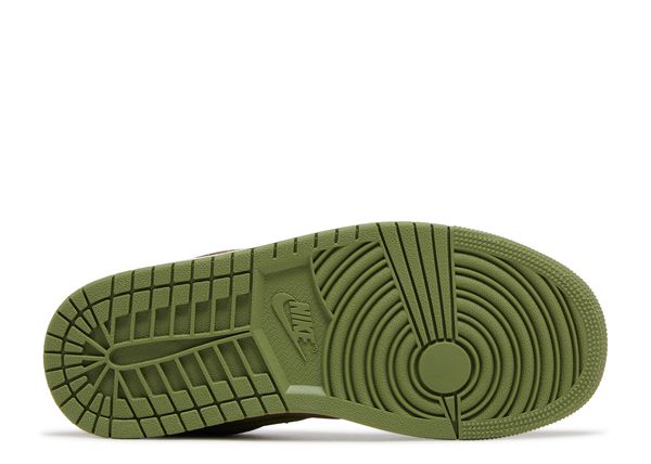 Jordan 1 Low SE Brown Kelp Sky Light Olive Bottom