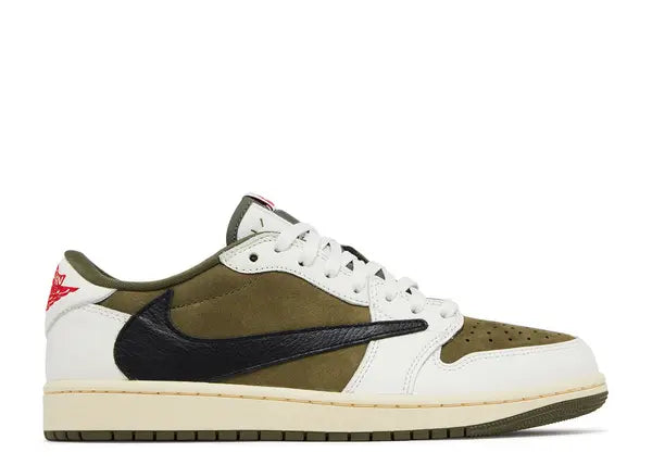 Jordan 1 Low Travis Medium Olive Side