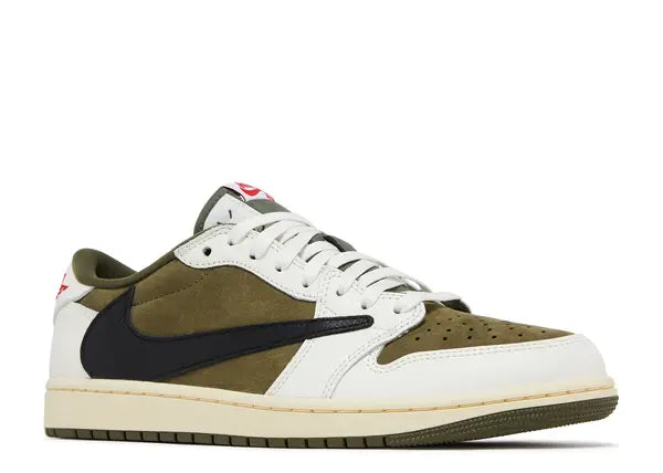 Jordan 1 Low Travis Medium Olive Front