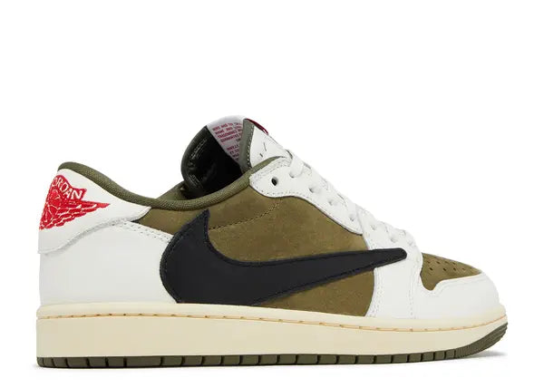 Jordan 1 Low Travis Medium Olive Back