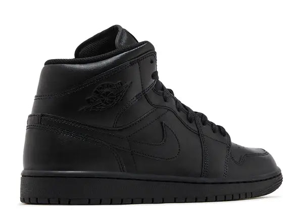 Jordan 1 Mid Triple Black Back