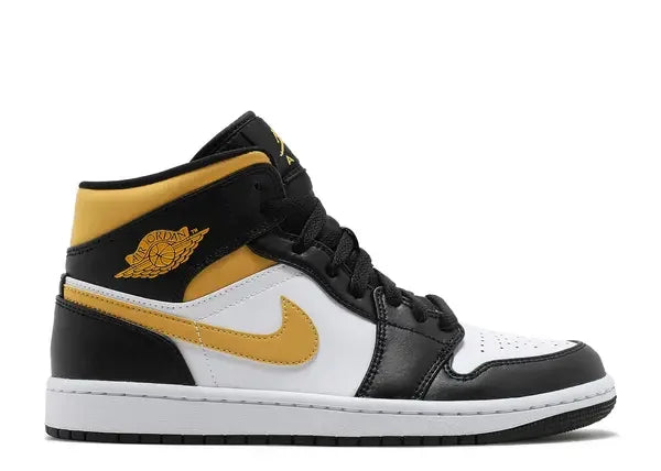 Jordan 1 Mid White Pollen Black