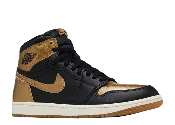 Jordan 1 Retro High OG Black Metallic Gold Front