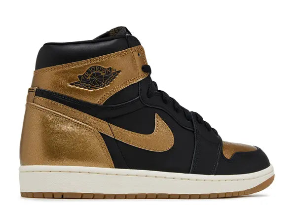 Jordan 1 Retro High OG Black Metallic Gold Back