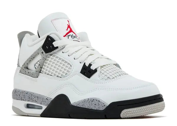 Jordan 4 Retro White Cement (2025) (GS) Front