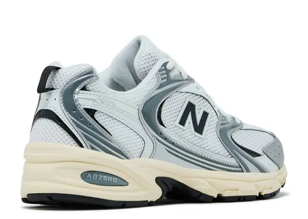 New Balance 530 Silver Metallic Black Cement Back