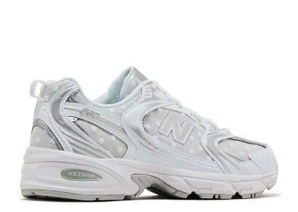 New Balance 530 Silver Metallic Polka Dots Back