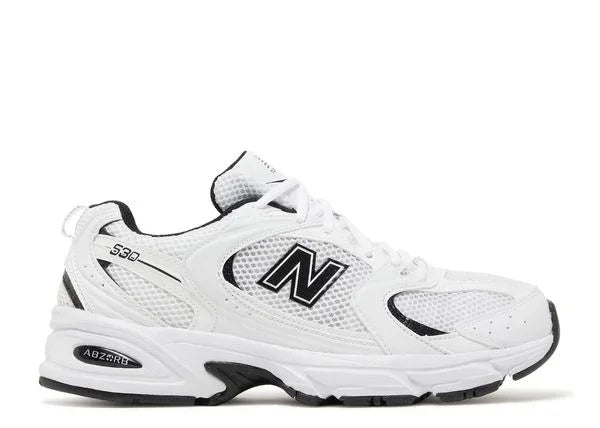 New Balance 530 White Black Details Side