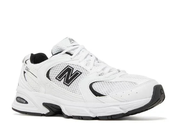 New Balance 530 White Black Details Front