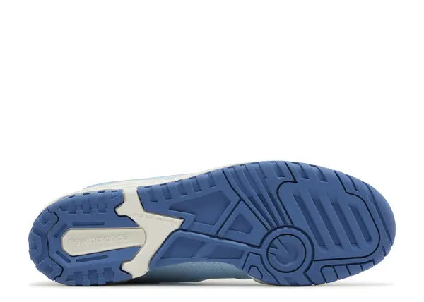 New Balance 550 Chrome Blue Patent Bottom