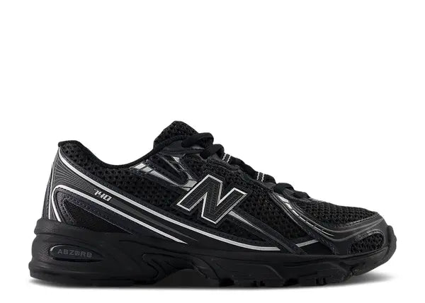 New Balance 740 Black Silver Metallic (GS) Side