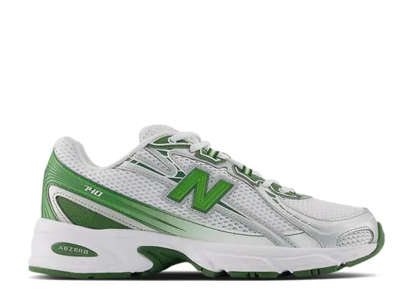 New Balance 740 White Alpine Green Silver Metallic