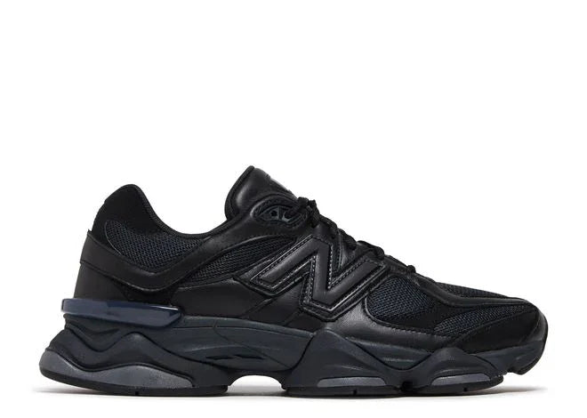 New Balance 9060 Dreifach schwarzes Leder