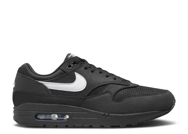 Nike Air Max 1 Black White Swoosh Side