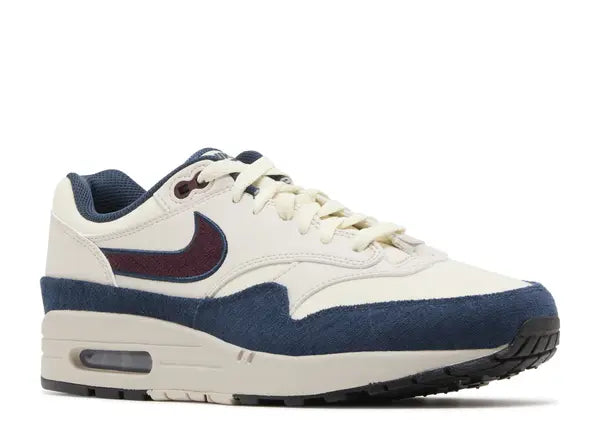 Nike Air Max 1 Coconut Milk Burgundy Crush Navy Front