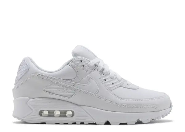 Nike Air Max 90 Leather Triple White Side