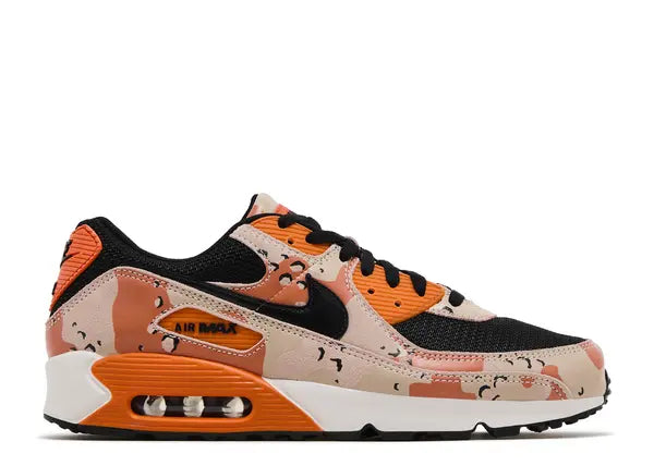 Nike Air Max 90 Premium Bio Beige Safety Orange Camo Side