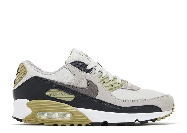 Nike Air Max 90 White Light Bone Neutral Olive Cave Stone Side