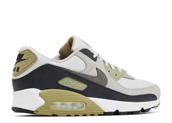 Nike Air Max 90 White Light Bone Neutral Olive Cave Stone Back