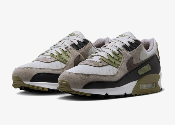 Nike Air Max 90 White Light Bone Neutral Olive Cave Stone Outfit