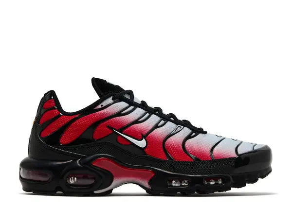 Nike Air Max Plus Pure Platinum University Red Black White Side