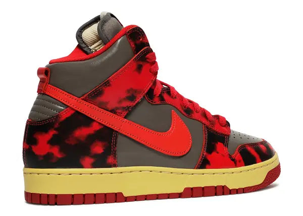 Nike Dunk High 1985 Red Acid Wash Back