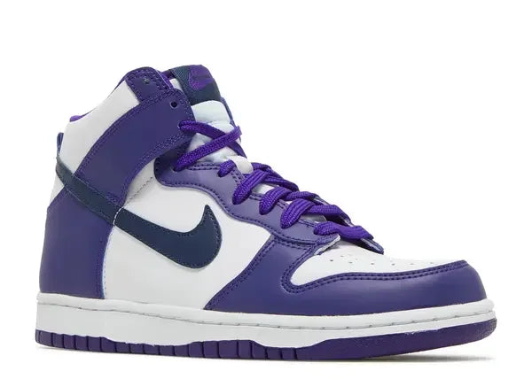 Nike Dunk High Electro Purple Midnight Navy (GS) Front