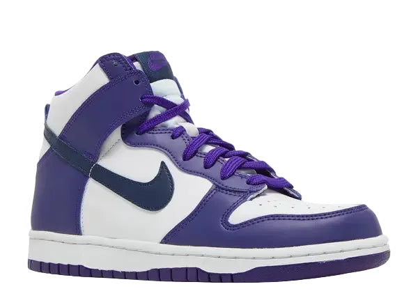 Nike Dunk High Electro Purple Midnight Navy (GS) Front