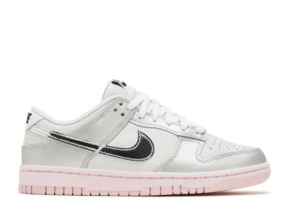 Nike Dunk Low LX Metallic Silver Pink Foam Side