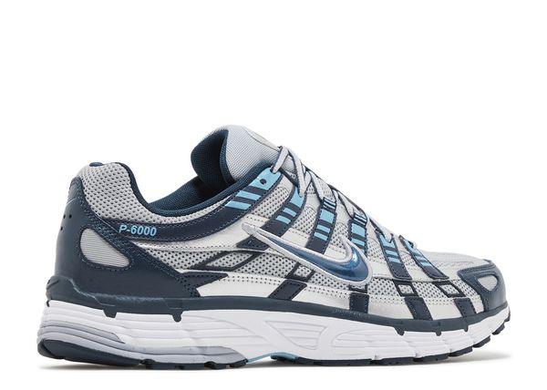 Nike P-6000 Armory Navy Flat Silver Back
