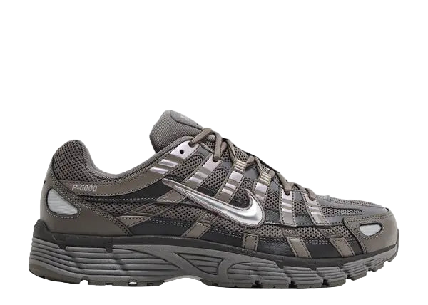 Nike P-6000 Cave Stone Medium Ash Flat Pewter Metallic Silver Side