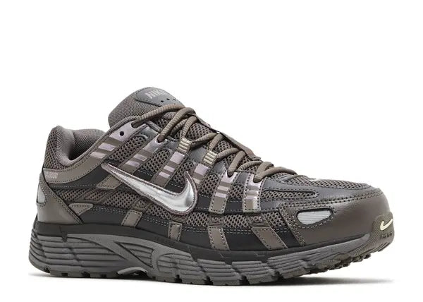 Nike P-6000 Cave Stone Medium Ash Flat Pewter Metallic Silver Front