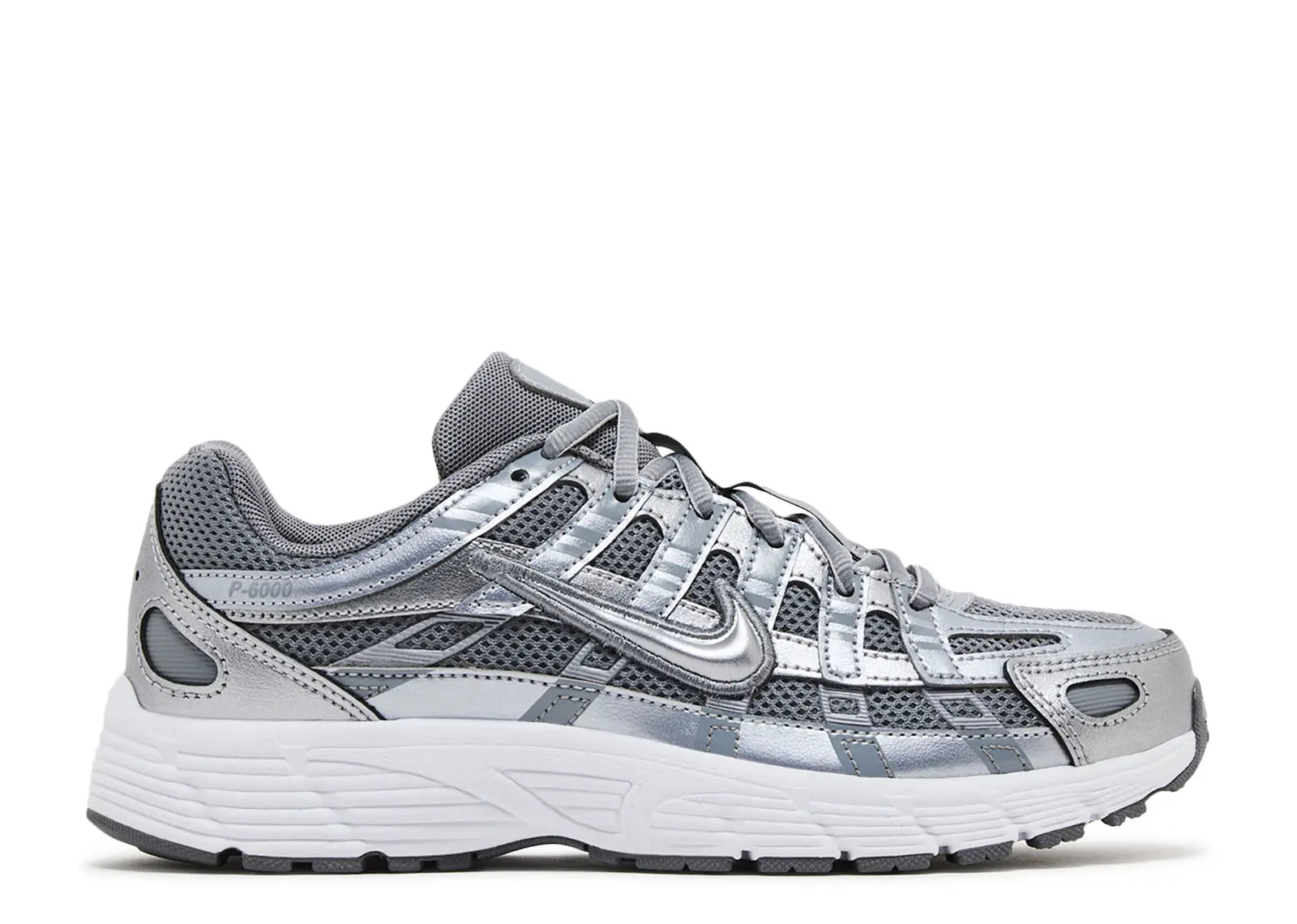 Nike P-6000 Metallic Cool Grey (GS) Side