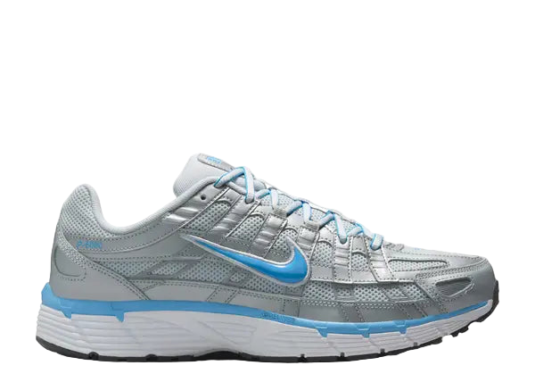 Nike P-6000 Metallic Platinum University Blue Side